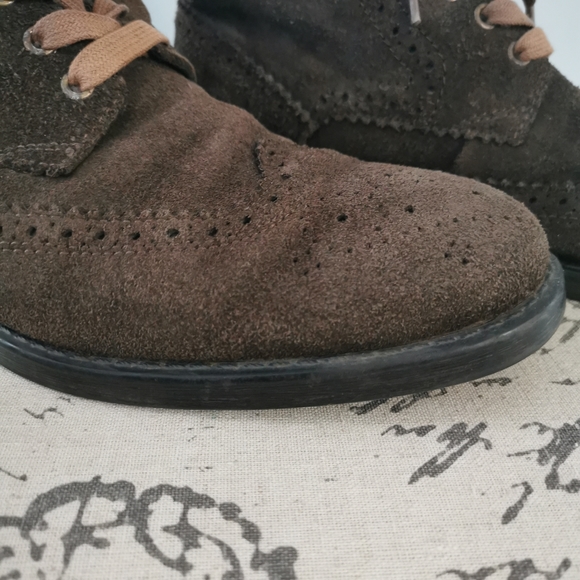 Marc New York Men's mid boots Brown pig suede - Picture 7 of 7